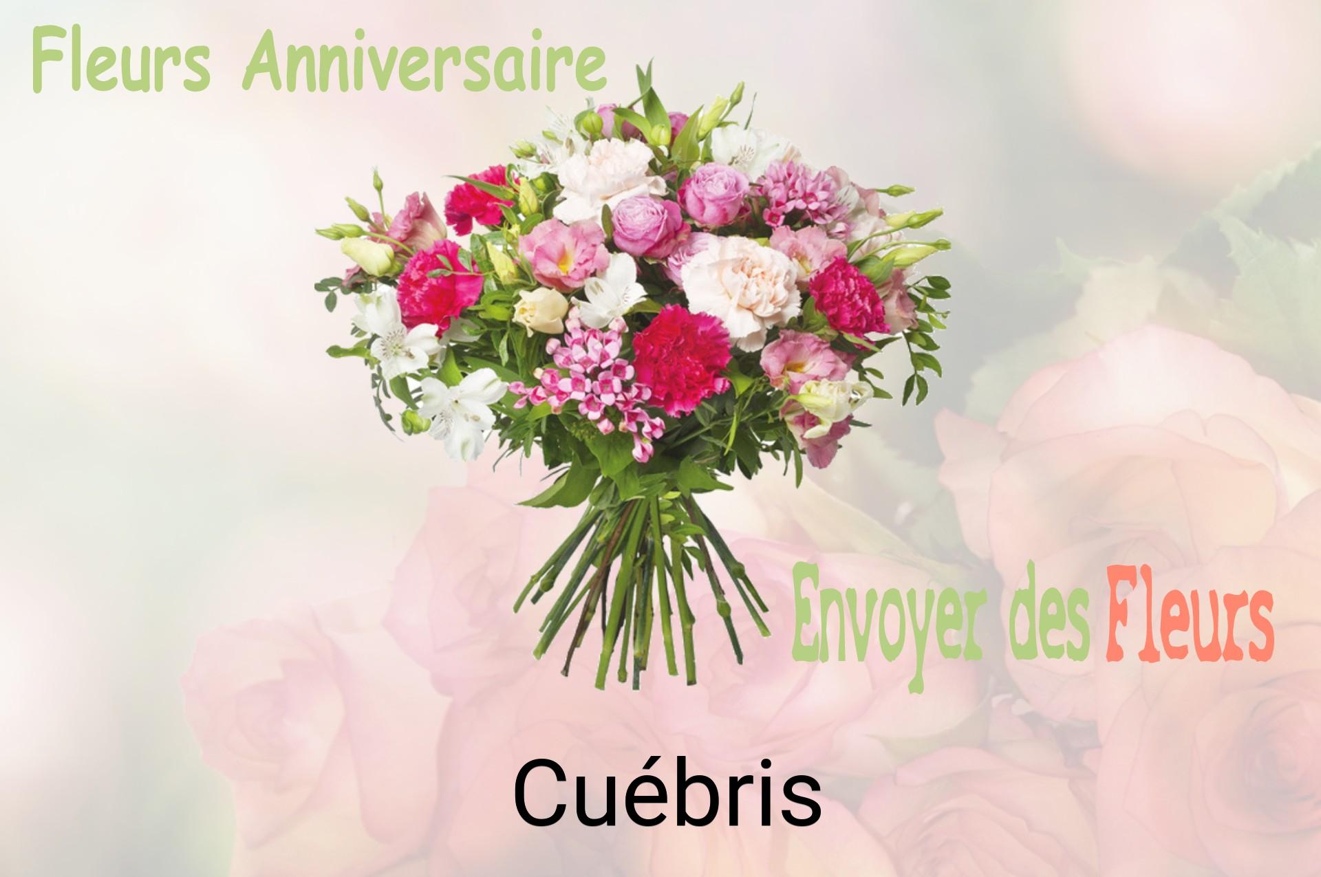 Bouquet de fleurs d’anniversaire livré à Cuébris